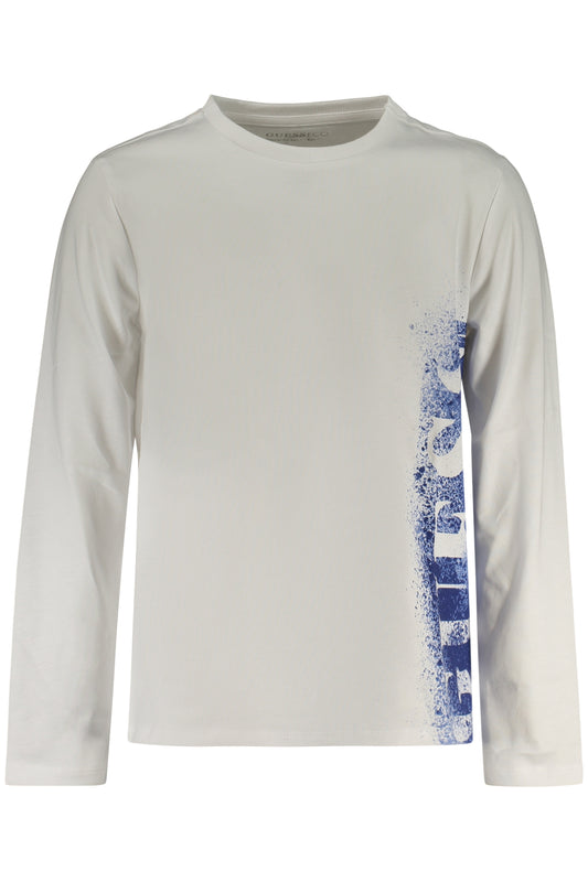 GUESS JEANS LANGARM-T-SHIRT FÜR KINDER, WEISS