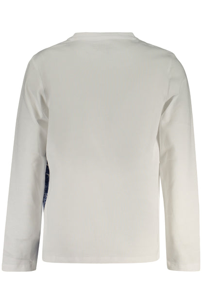 GUESS JEANS LANGARM-T-SHIRT FÜR KINDER, WEISS