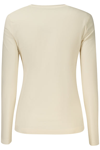 GUESS JEANS DAMEN LANGARM-T-SHIRT BEIGE