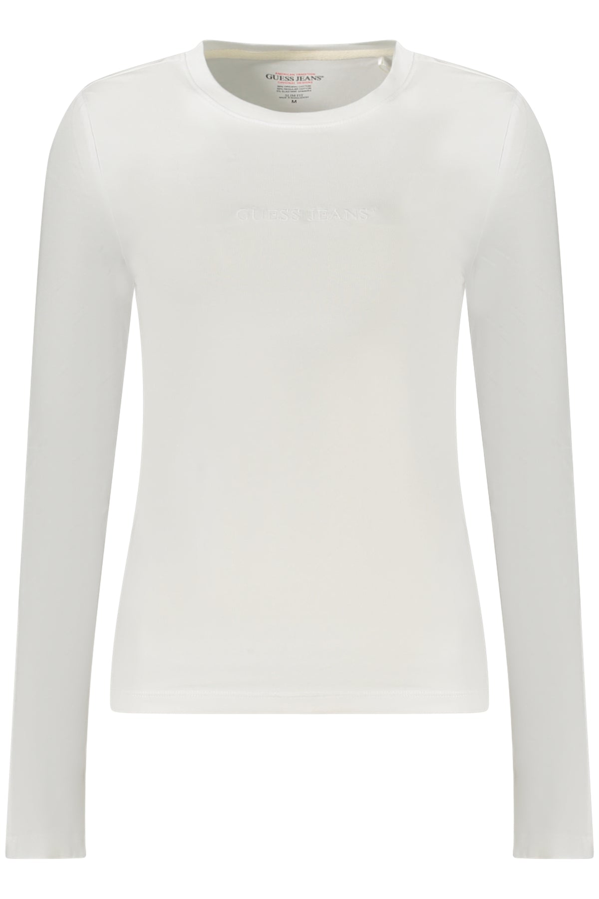 GUESS JEANS LANGARM T-SHIRT DAMEN WEISS