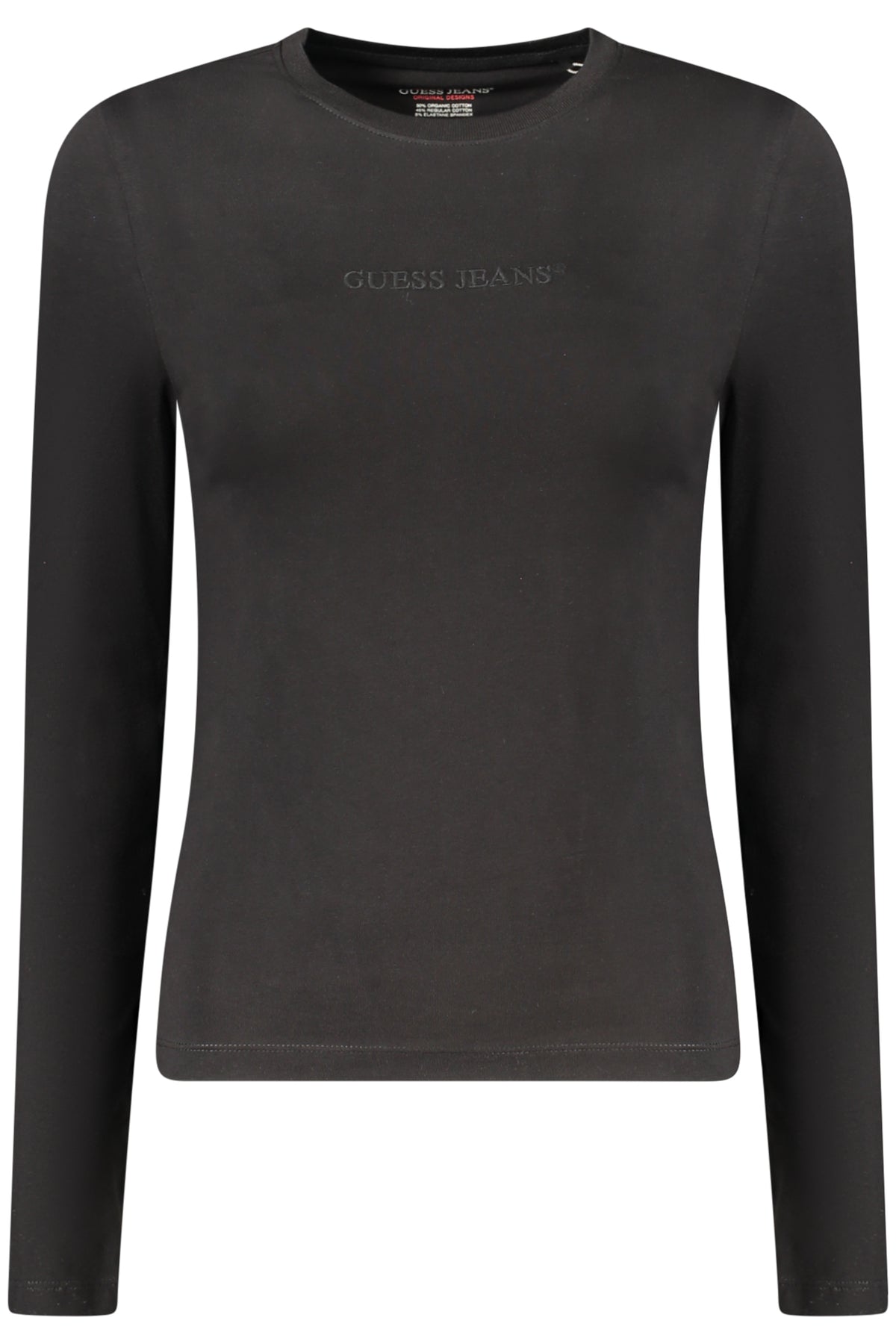 GUESS JEANS LANGARM T-SHIRT DAMEN SCHWARZ