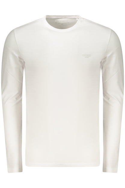 GUESS JEANS HERREN LANGARM-T-SHIRT WEISS