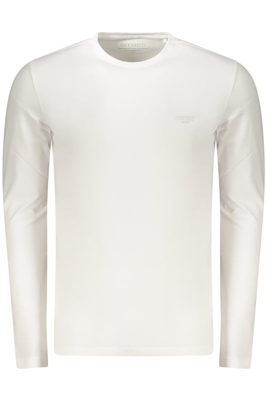 GUESS JEANS HERREN LANGARM-T-SHIRT WEISS