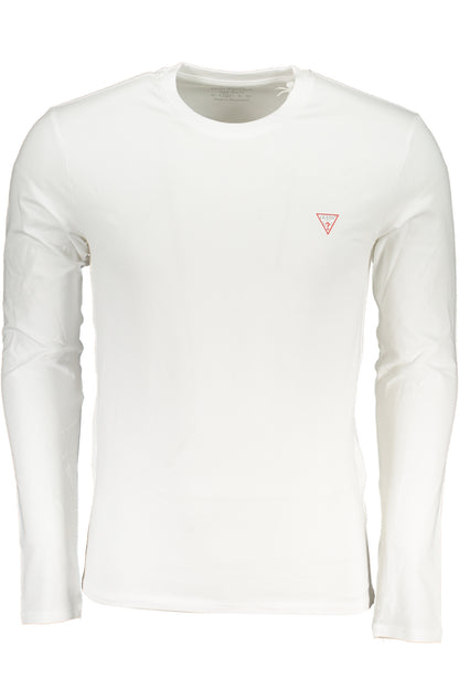 GUESS JEANS LANGARM-T-SHIRT FÜR HERREN WEISS
