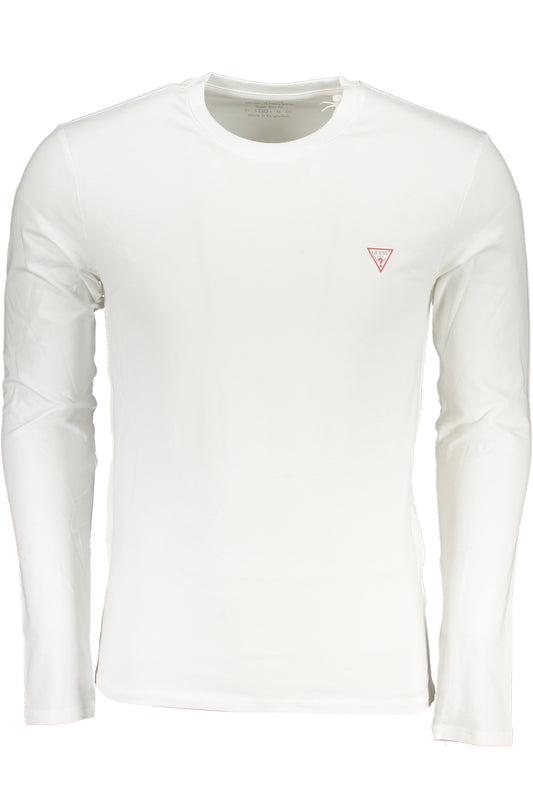 GUESS JEANS LANGARM-T-SHIRT FÜR HERREN WEISS