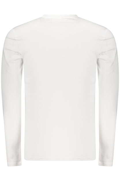 GUESS JEANS HERREN LANGARM-T-SHIRT WEISS