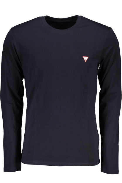 GUESS JEANS LANGARM-T-SHIRT FÜR HERREN BLAU