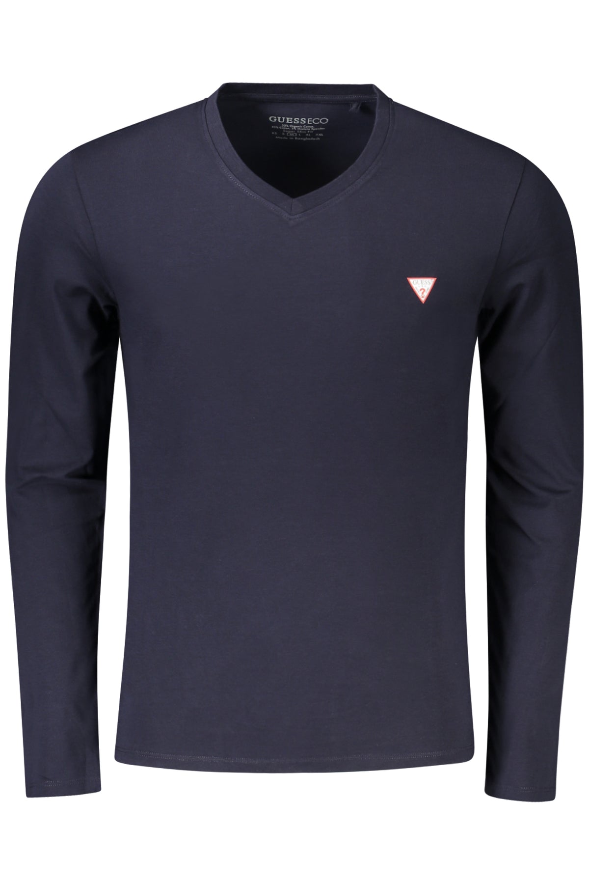 GUESS JEANS LANGARM-T-SHIRT HERREN BLAU