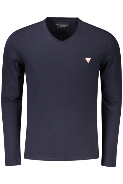 GUESS JEANS LANGARM-T-SHIRT HERREN BLAU