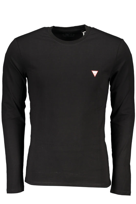 GUESS JEANS HERREN LANGARM T-SHIRT SCHWARZ