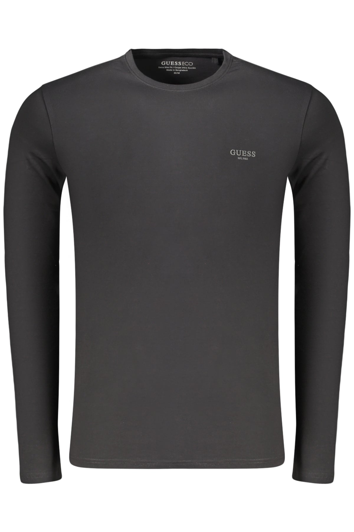 GUESS JEANS Herren Langarmshirt Schwarz