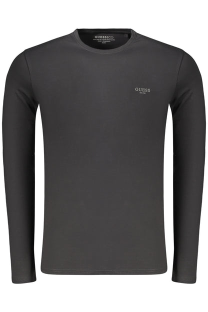 GUESS JEANS Herren Langarmshirt Schwarz