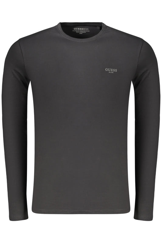 GUESS JEANS Herren Langarmshirt Schwarz