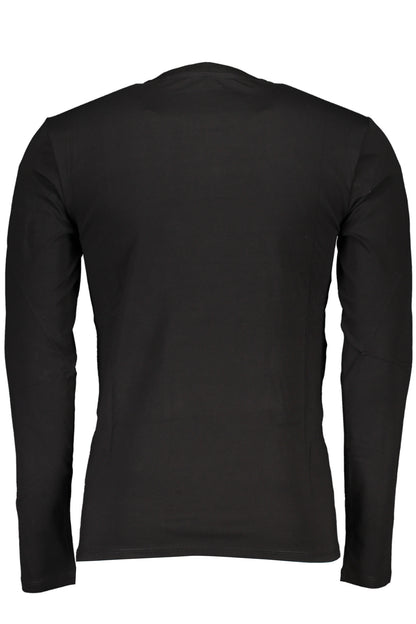 GUESS JEANS HERREN LANGARM T-SHIRT SCHWARZ