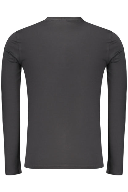 GUESS JEANS Herren Langarmshirt Schwarz