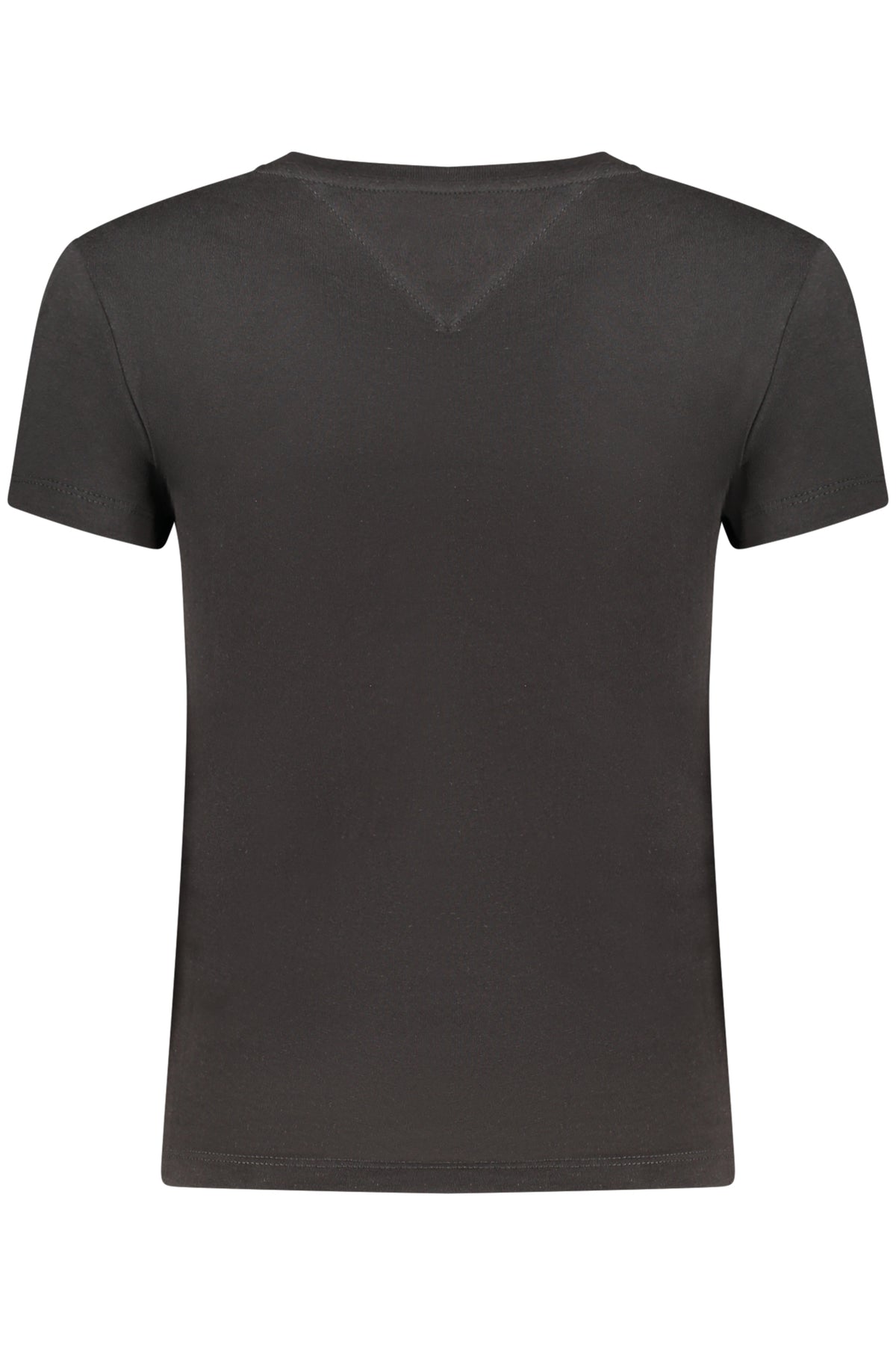 TOMMY HILFIGER DAMEN-T-SHIRT MIT KURZEN ÄRMELN, SCHWARZ
