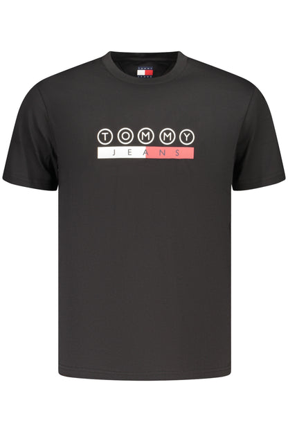 TOMMY HILFIGER HERREN-T-SHIRT MIT KURZEN ÄRMELN, SCHWARZ