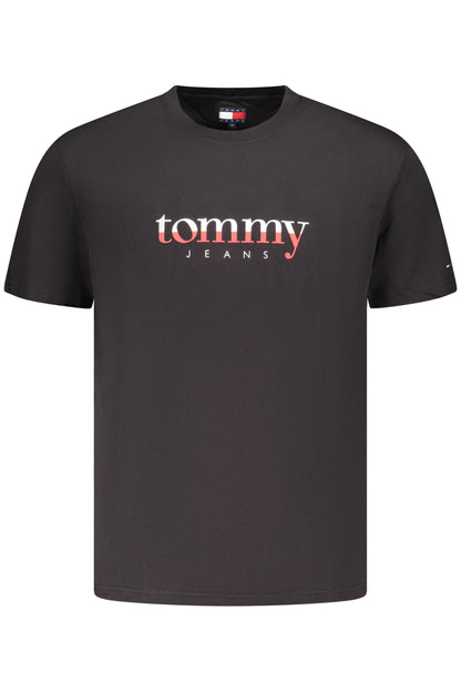 TOMMY HILFIGER HERREN-T-SHIRT MIT KURZEN ÄRMELN, SCHWARZ