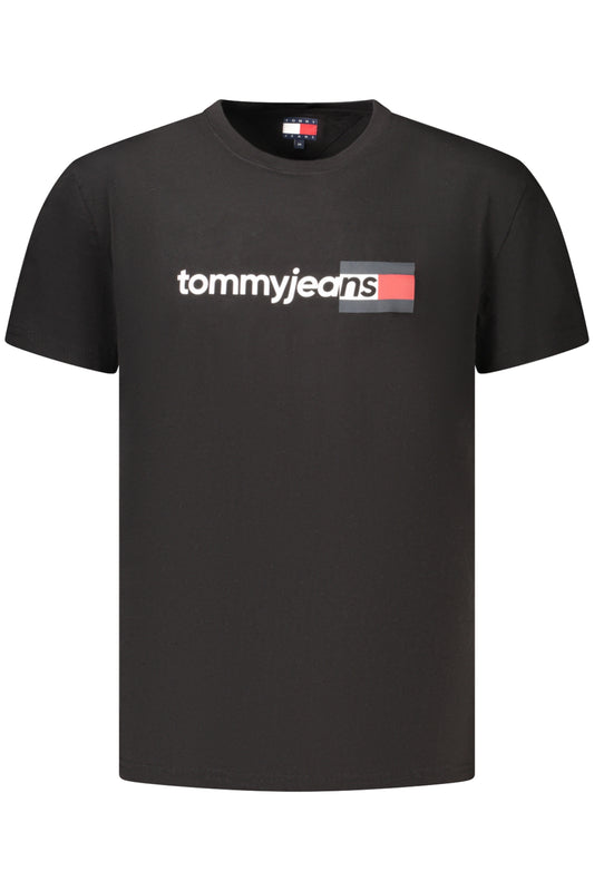 TOMMY HILFIGER HERREN-T-SHIRT MIT KURZEN ÄRMELN, SCHWARZ