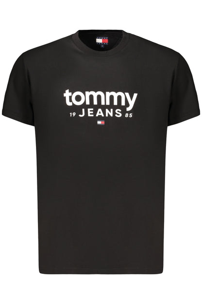 TOMMY HILFIGER HERREN-T-SHIRT MIT KURZEN ÄRMELN, SCHWARZ