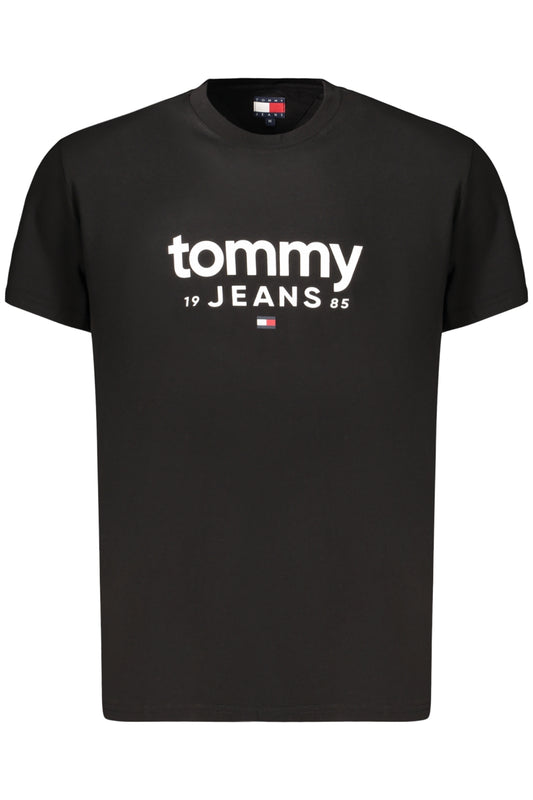 TOMMY HILFIGER HERREN-T-SHIRT MIT KURZEN ÄRMELN, SCHWARZ