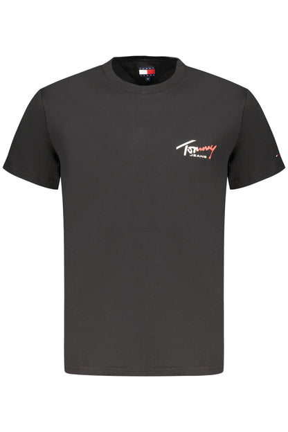 TOMMY HILFIGER HERREN-T-SHIRT MIT KURZEN ÄRMELN, SCHWARZ
