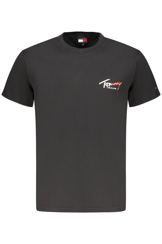 TOMMY HILFIGER HERREN-T-SHIRT MIT KURZEN ÄRMELN, SCHWARZ
