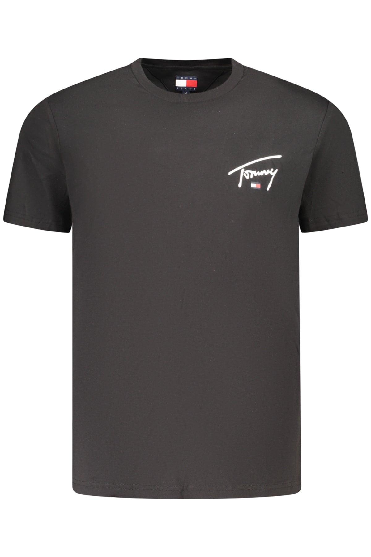 TOMMY HILFIGER HERREN-T-SHIRT MIT KURZEN ÄRMELN, SCHWARZ
