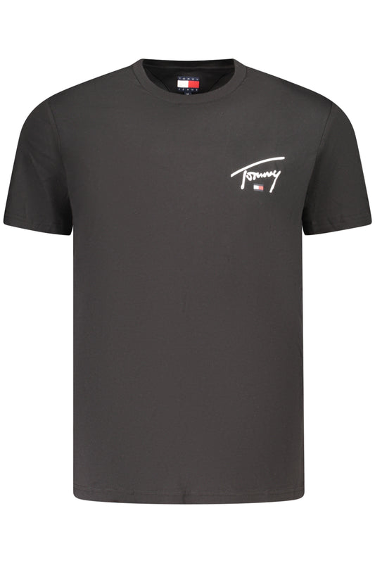 TOMMY HILFIGER HERREN-T-SHIRT MIT KURZEN ÄRMELN, SCHWARZ