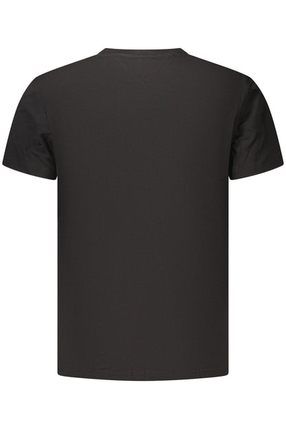 TOMMY HILFIGER HERREN-T-SHIRT MIT KURZEN ÄRMELN, SCHWARZ